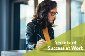 woman concentrating on laptop - Secrets of Success at Work - TED Talks