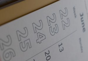 close up of calendar - mentoring in the workplace