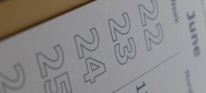 close up of calendar - mentoring in the workplace