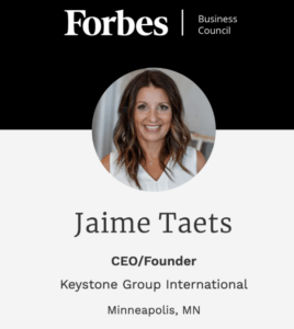 Jamie Taets, Forbes Council